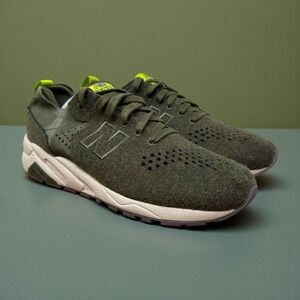 New Balance 580 Reengineered Olive Green Neon Yellow Wool Mens 10.5 MRT580DF